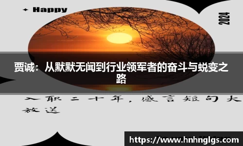 贾诚：从默默无闻到行业领军者的奋斗与蜕变之路